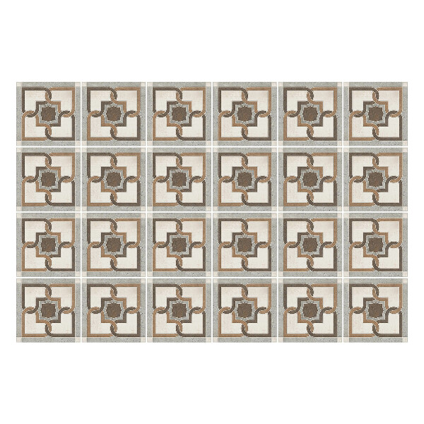 Csempe matrica Geometrikus virágok hálóban