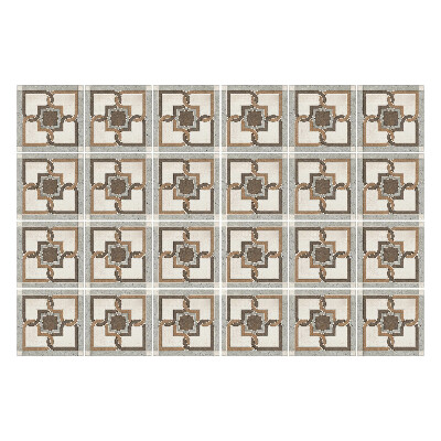 Csempe matrica Geometrikus virágok hálóban