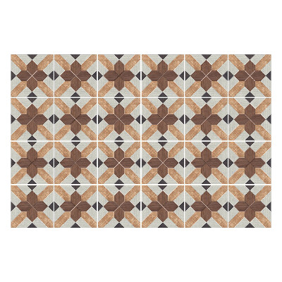 Öntapadós csempe matrica Geometriai négyzetek és keresztek