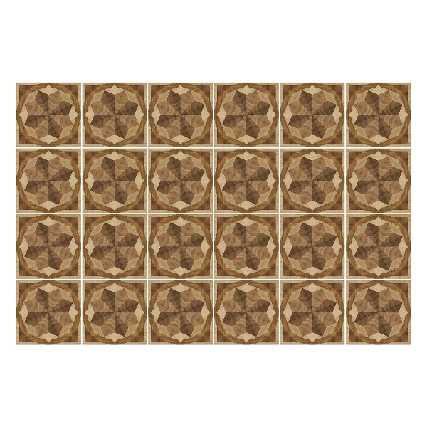 Csempe matrica Fából készült csillagok