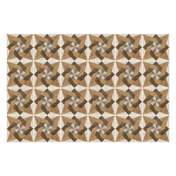 Öntapadós csempe matrica Fából készült csillagok