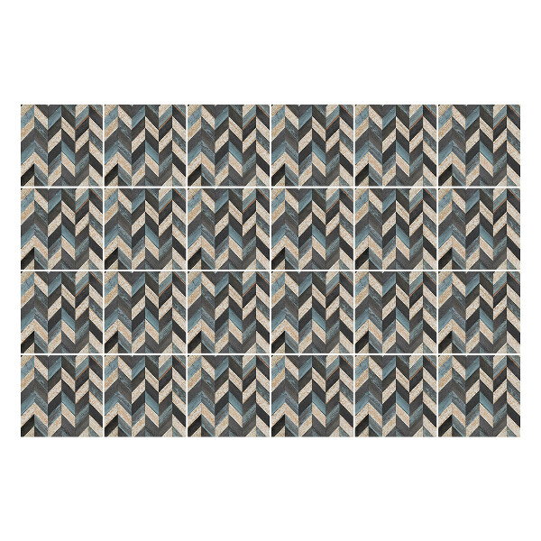 Csempe matrica Függőleges cikk-cakk vonalak