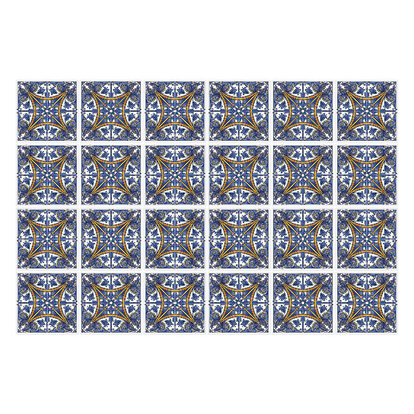 Öntapadós csempe matrica Stilizált csempe