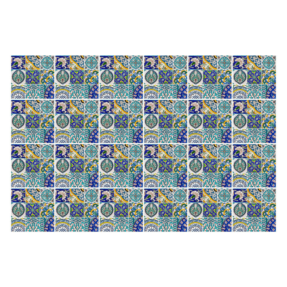 Öntapadós csempe matrica Mozaik díszekkel