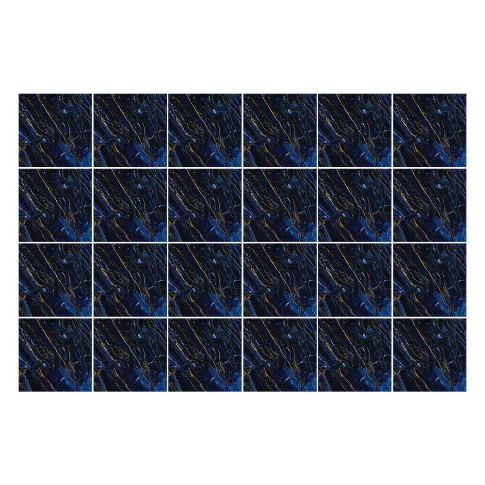 Öntapadós csempe matrica Sötét kobalt márvány