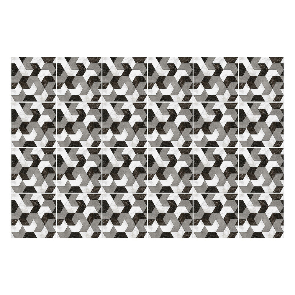 Csempe matrica Geometriai figurák szövésekben