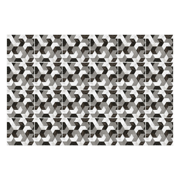 Csempe matrica Geometriai figurák szövésekben