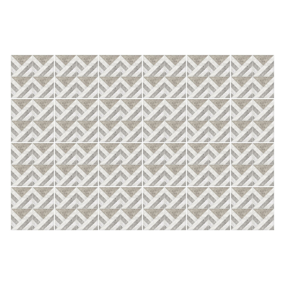 Öntapadós csempe matrica Cikcakk sakktábla-mintában