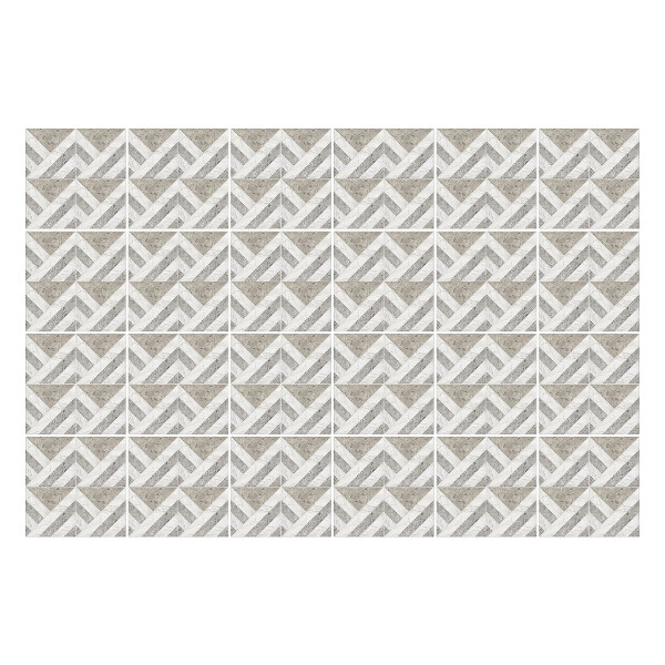 Öntapadós csempe matrica Cikcakk sakktábla-mintában