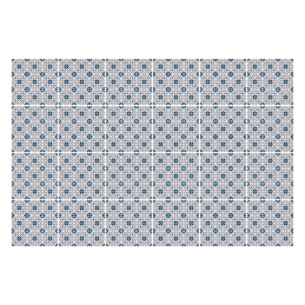 Öntapadós csempe matrica Geometrikus virágmotívumok