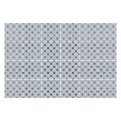 Öntapadós csempe matrica Geometrikus virágmotívumok