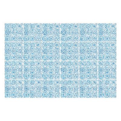 Öntapadós csempe matrica Összefonódó geometriai formák