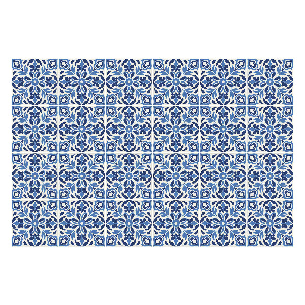 Öntapadós csempe matrica Virág díszek