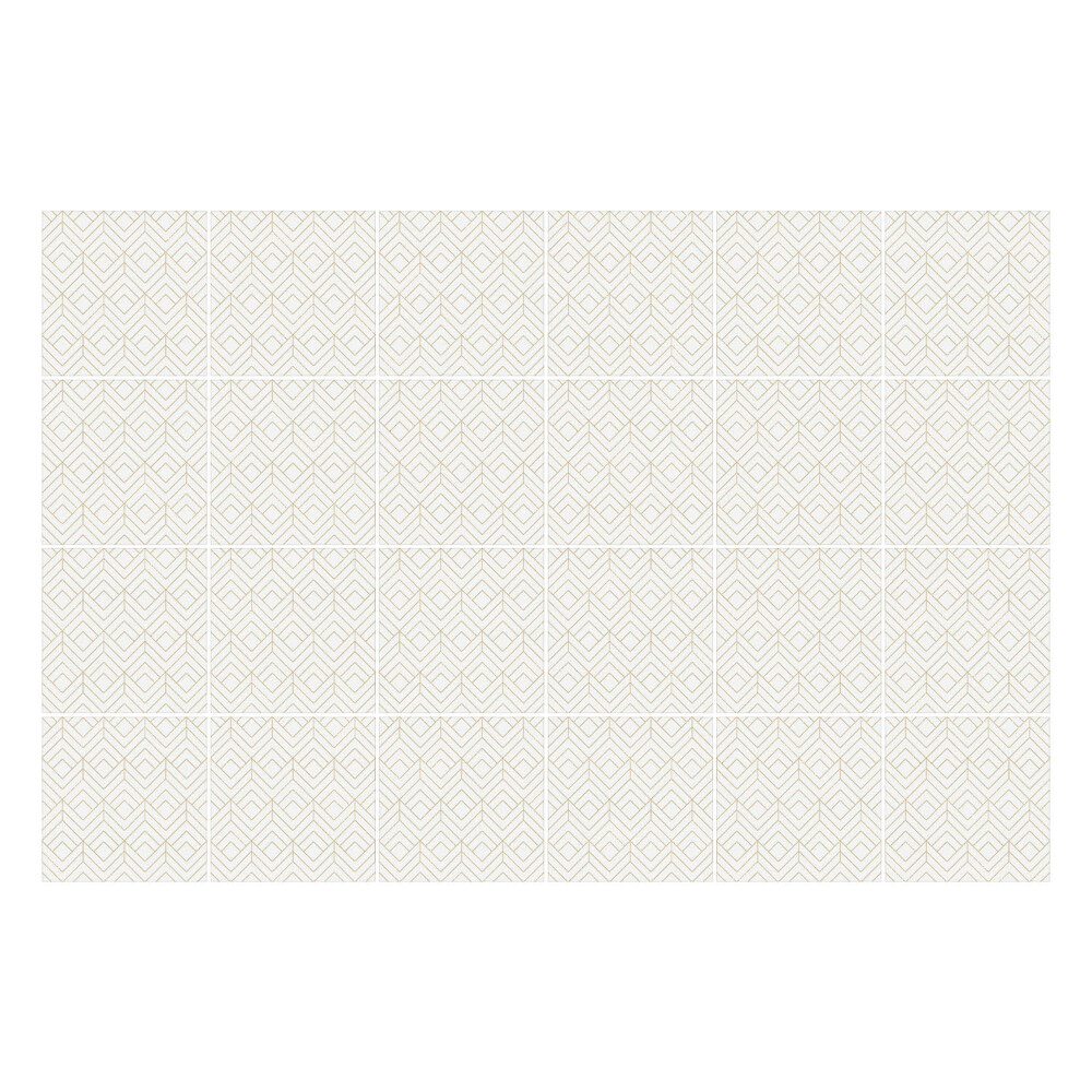 Öntapadós csempe matrica Finom rombuszok és ovális formák