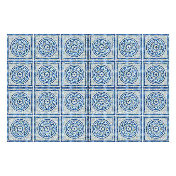 Öntapadós csempe matrica Geometriai körök egy rácsban