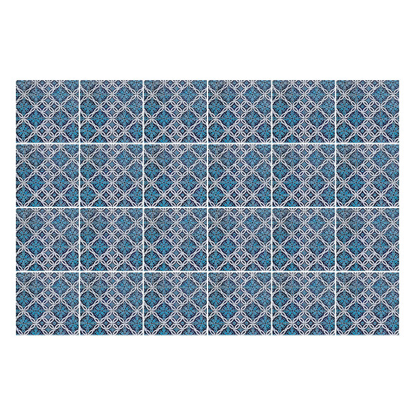 Öntapadós csempe matrica Geometriai formák egy rácsban