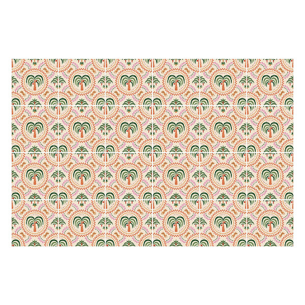 Csempe matrica Egzotikus tenyér motívum