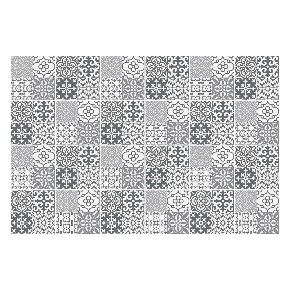 Öntapadós csempe matrica Elegánsan díszített csempe