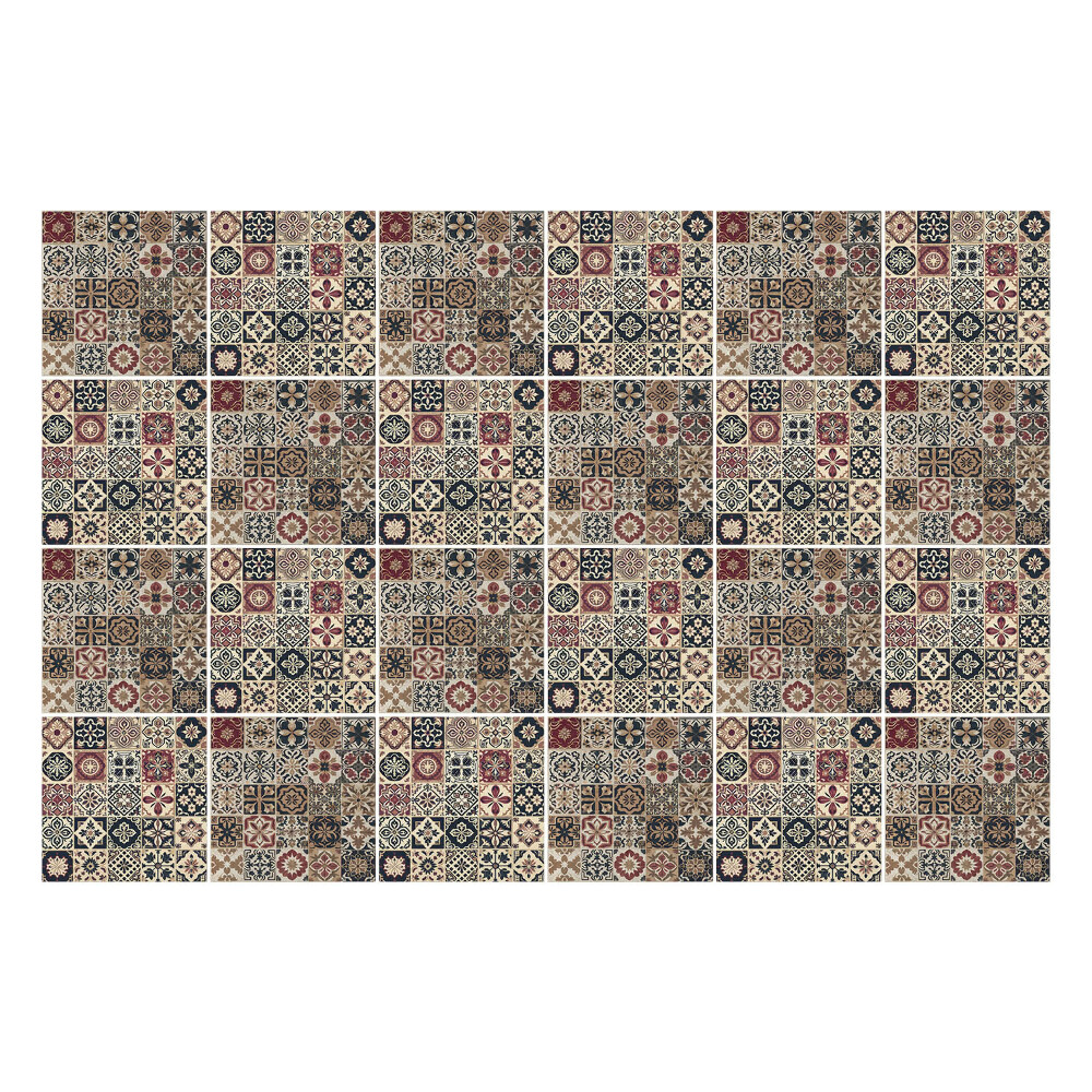 Csempe matrica Klasszikus csempe díszekkel