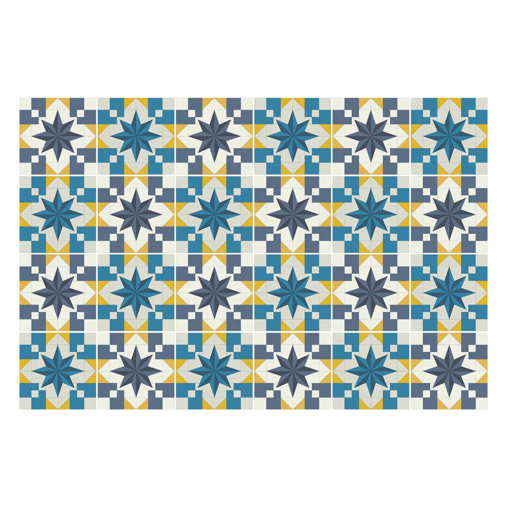 Csempe matrica Geometria csillagokkal