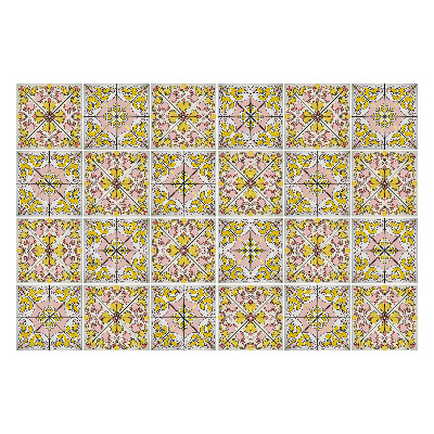 Csempe matrica Virágdíszek elrendezésben