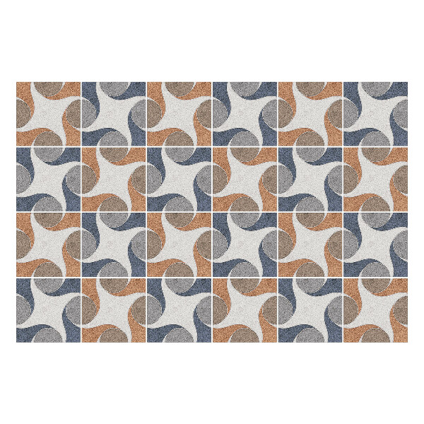 Öntapadós csempe matrica Geometriai formák az elrendezésben