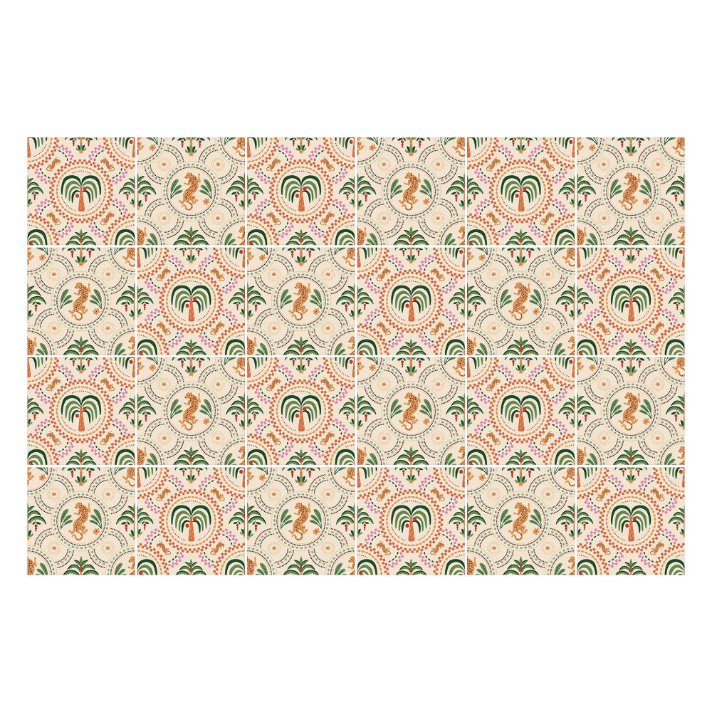 Csempe matrica Trópusi levelek és ananász