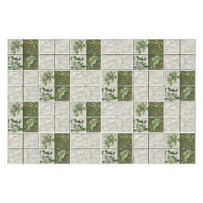 Öntapadós csempe matrica A levelek csempézett elrendezésben