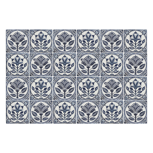 Csempe matrica Virágos elemek