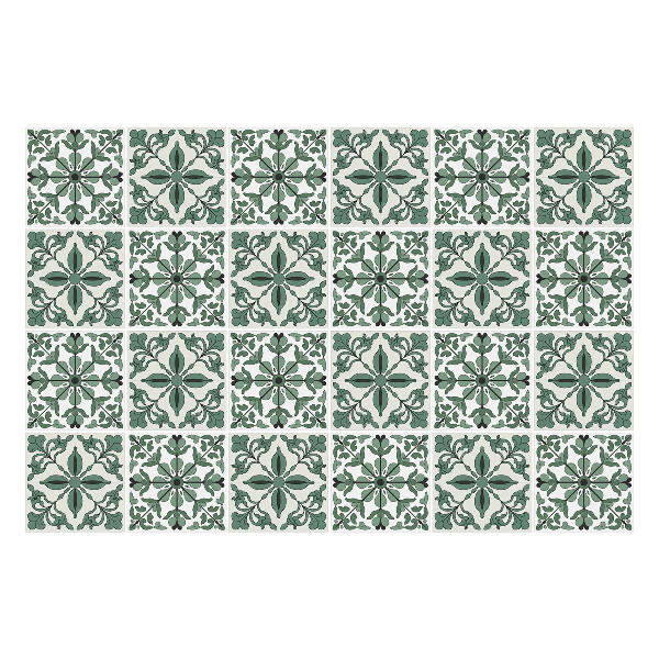 Csempe matrica Virágdíszek hálóban