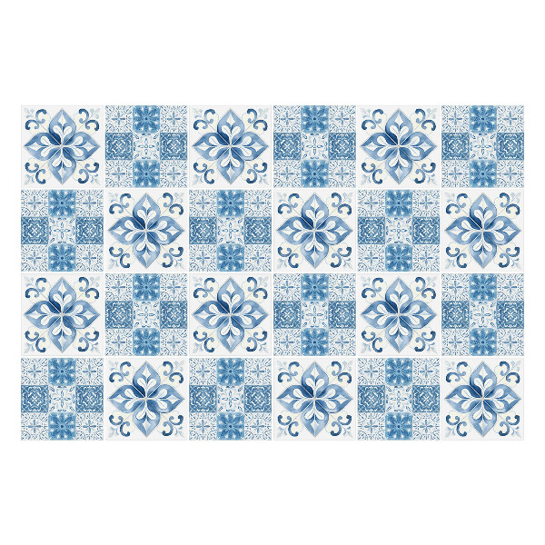 Öntapadós csempe matrica Kék csempe mozaik