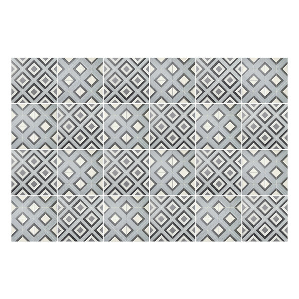 Öntapadós csempe matrica Geometriai rombuszok egy rácsban