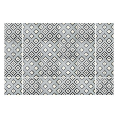 Öntapadós csempe matrica Geometriai rombuszok egy rácsban