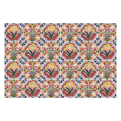 Csempe matrica Virágos pasztell motívumok