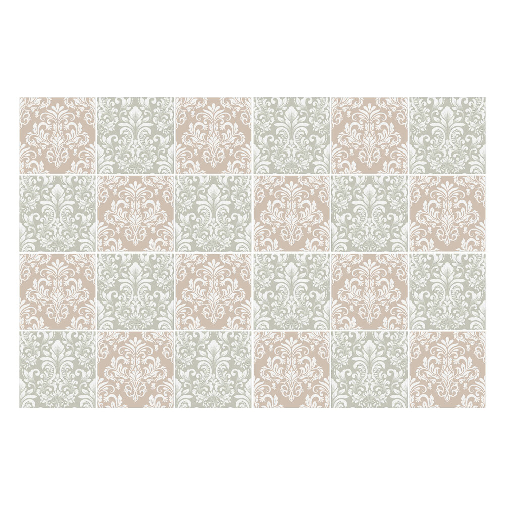 Csempe matrica Elegáns virágdíszek