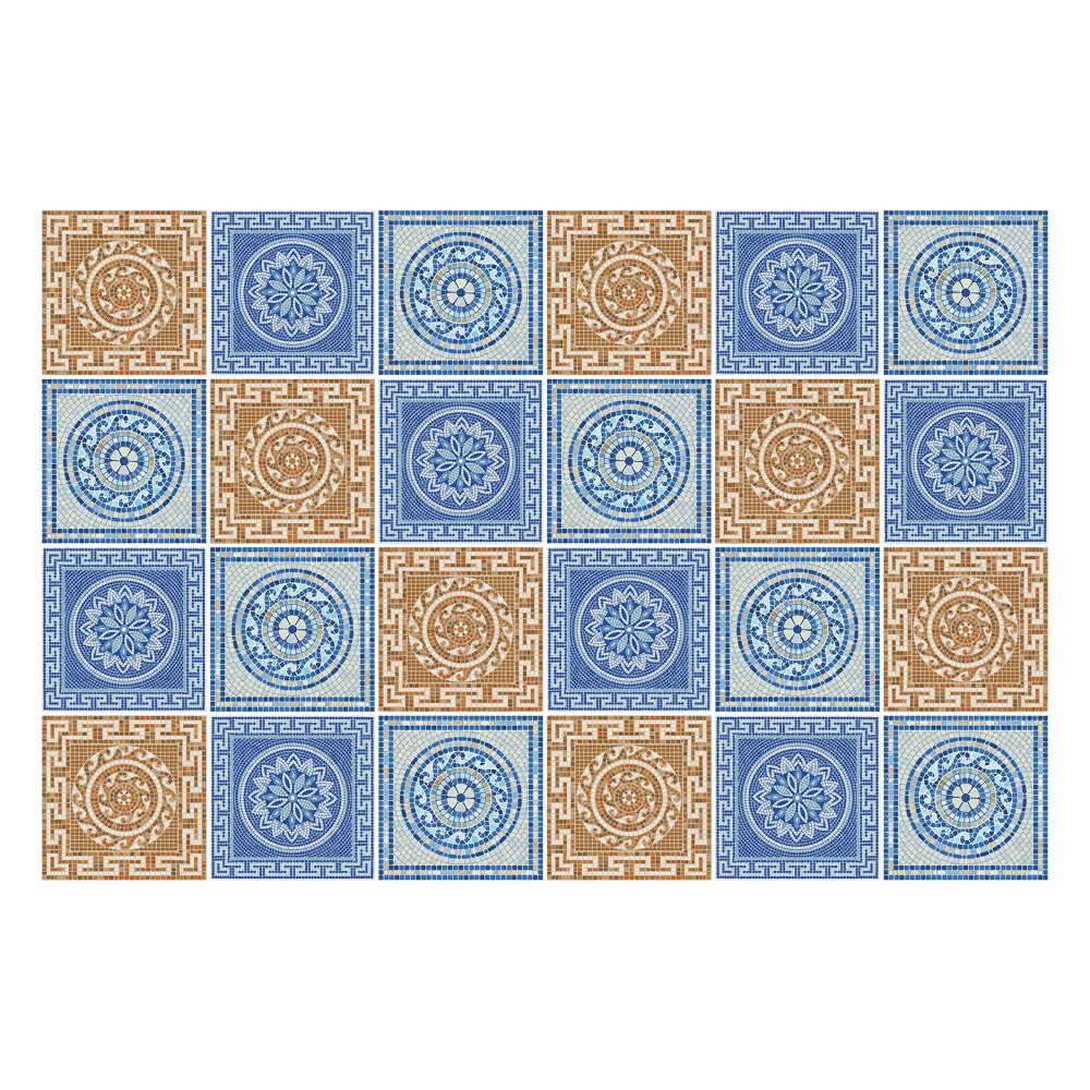 Öntapadós csempe matrica Antik csempék elrendezése