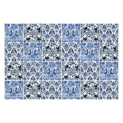 Csempe matrica Virág és madár motívum