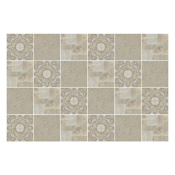 Öntapadós csempe matrica Homokkő csempe mozaik