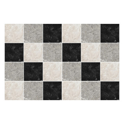 Öntapadós csempe matrica Márvány sakktábla