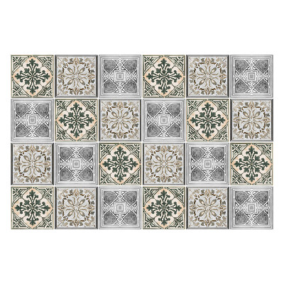 Öntapadós csempe matrica Régi mozaik csempe