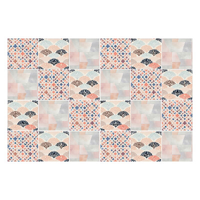 Öntapadós csempe matrica Pasztell mozaik minták