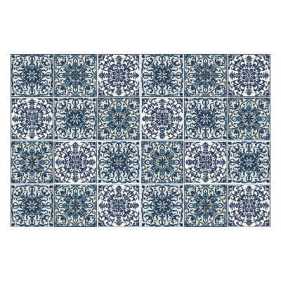 Csempe matrica Virágdíszek hálóban