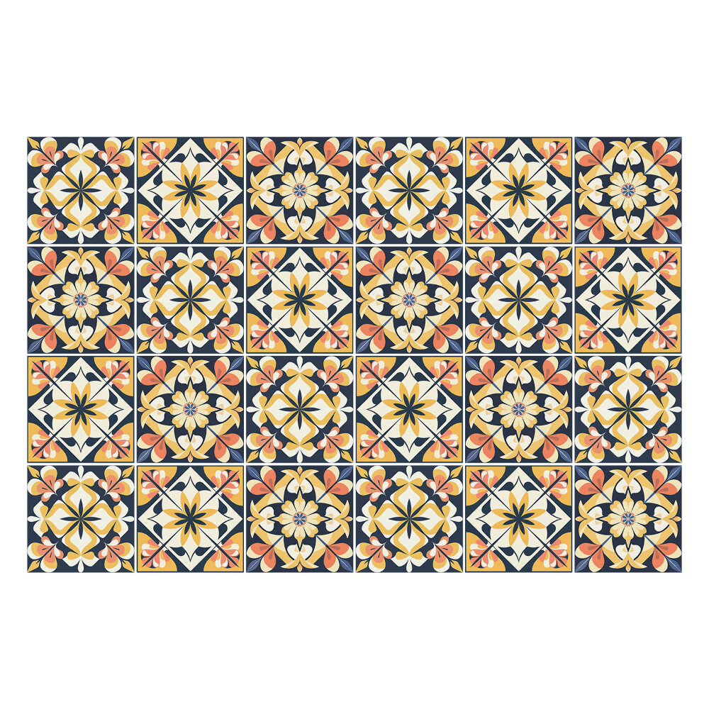 Csempe matrica Mintás retro mozaik