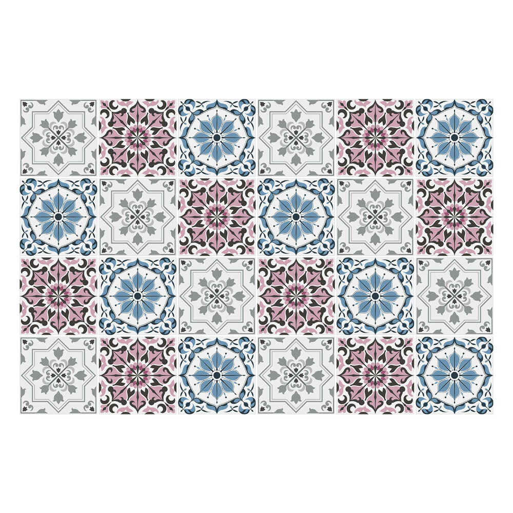 Csempe matrica Színes, elegáns csempe