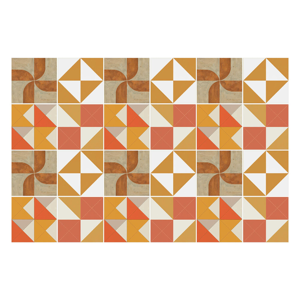 Csempe matrica Geometria háromszögekkel