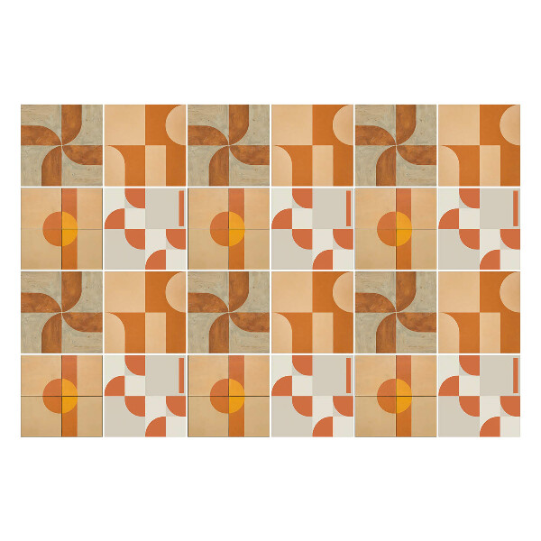 Öntapadós csempe matrica Absztrakt geometriai formák