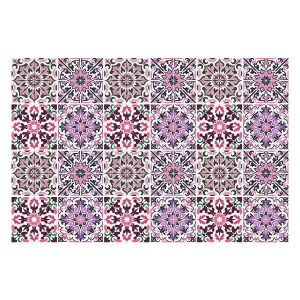 Öntapadós csempe matrica Pasztell díszítésű mozaik