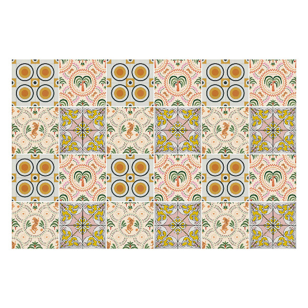 Öntapadós csempe matrica Természettervezés és geometria