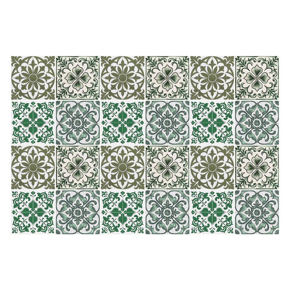 Csempe matrica Növényi és geometriai motívumok