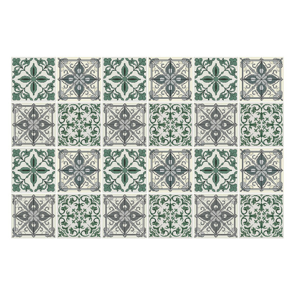 Csempe matrica Elegáns csempe virágmotívummal